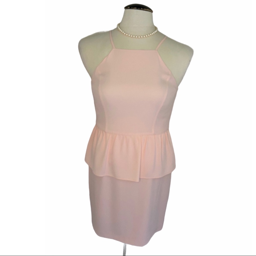 Gianna Bini Light Pink Peplum Dress - Picture 2 of 9